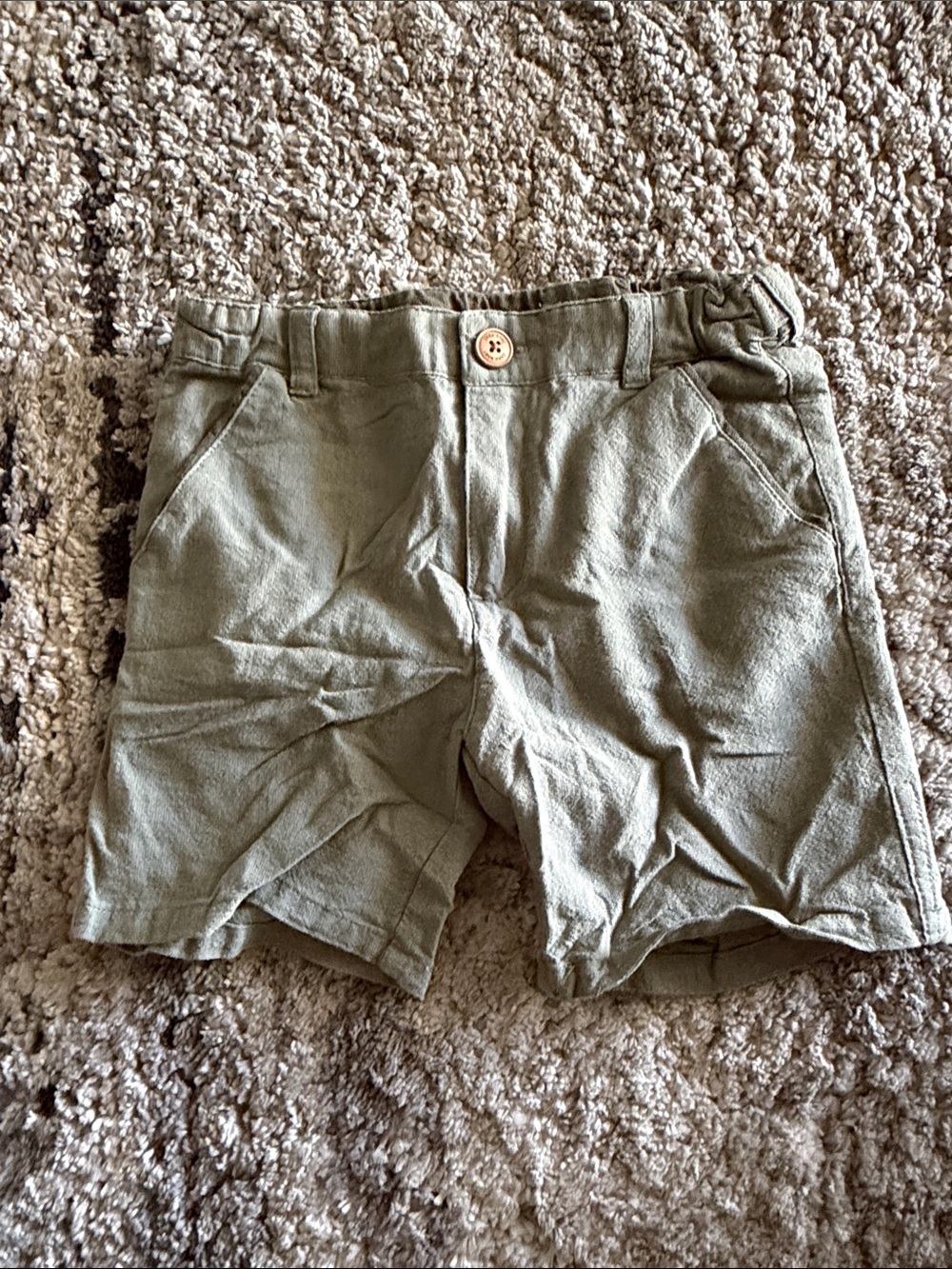 Classic Olive Boys Casual Shorts